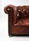20th Century English Leather Chesterfield Sofa and Armchairs, Set of 3 3