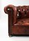 20th Century English Leather Chesterfield Sofa and Armchairs, Set of 3, Image 3