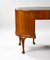 Nierenförmiger Schreibtisch aus Nussholz, 1920er 12