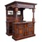 Mueble bar inglés estilo jacobino de roble tallado, siglo XX, Imagen 1