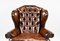 George II Brown Leather Armchair, Image 3