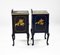 Chinoiserie Blue Lacquered and Gilded Bedroom Suite, 1930, Set of 8 14