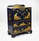 Chinoiserie Blue Lacquered and Gilded Bedroom Suite, 1930, Set of 8 7