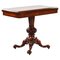 19th Century Victorian English Burr Walnut Card Table 1