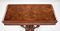 Mesa de juegos inglesa victoriana de madera nudosa de nogal, siglo XIX, Imagen 8