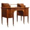 19th Century Victorian English Marquetry Inlaid Carlton House Desk 1
