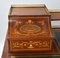 19th Century Victorian English Marquetry Inlaid Carlton House Desk, Image 13