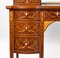 19th Century Victorian English Marquetry Inlaid Carlton House Desk, Image 10