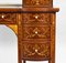 19th Century Victorian English Marquetry Inlaid Carlton House Desk, Image 11