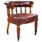 19th Century Victorian English Oak Armchair 1