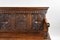 19th Century English Carved Oak Bench 3