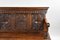 19th Century English Carved Oak Bench, Image 3