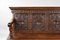 19th Century English Carved Oak Bench 2