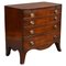 19th Century English Regency Mahogany Bow Front Chest of Drawers, Image 1