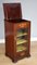 Victorian English Mahogany Inlaid Music Cabinet 2