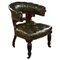 19th Century William IV English Leather Chair, Image 1