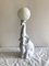 Ceramic Elephant Lamp with Glass Ball Bulb, 1980s, Image 1