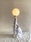 Lampe Éléphant en Céramique avec Ampoule Boule en Verre, 1980s 2