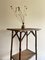 Antique Victorian Tiger Bamboo 2-Tier Side Table or Plant Stand 6