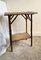 Antique Victorian Tiger Bamboo 2-Tier Side Table or Plant Stand 1