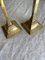 Antique Art Deco Brass Candleholders, 1920s, Set of 2 3