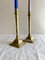 Antique Art Deco Brass Candleholders, 1920s, Set of 2 2