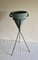 Modernist Conical Planter on Metal Tripod Stand with Twin Handles, 1960s 3