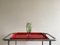 Modernist Bar Cart in Tubular Steel with Red Lacquered Wooden Trays, 1950s, Image 10
