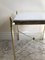 Table d'Appoint en Marbre et Laiton, Italie, 1970s 8