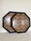 Vintage Japanese Lacquered Octagonal Trays, Set of 2 5