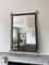 Large Postmodern Architectural Black and Gilt Bevelled Mirror 7