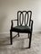 Mahogany Carver Armchair with Swirly Back, Image 1