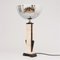 Art Deco Marble Table Lamp with Fan Side Panels, 1930s 2