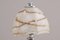 Lámpara de mesa británica Art Déco de baquelita y cromo, años 30, Imagen 3