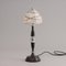 Lámpara de mesa británica Art Déco de baquelita y cromo, años 30, Imagen 1