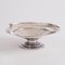 Versilberter Art Deco Tazza mit geometrischem Design, 1930er 2