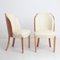 Art Deco Burr Maple Dining Chairs by Harry & Lou Epstein, Set of 4 2