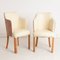 British Art Deco Salon Armchairs in Burl & Maple from Hille, 1930s, Set of 2 1