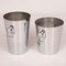 French Art Deco Modernist Chrome Champagne Buckets, 1930s, Set of 2 1