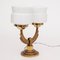 French Art Deco Twin Branch Modernist Table Lamp, 1930s 3