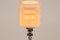Lámpara de mesa británica Art Déco con columna cuadrada de cromo, años 30, Imagen 7