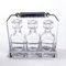 French Art Deco Crystal Decanter Set by Jacques Adnet, 1930s, Set of 3 4