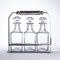 French Art Deco Crystal Decanter Set by Jacques Adnet, 1930s, Set of 3 2