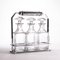 French Art Deco Crystal Decanter Set by Jacques Adnet, 1930s, Set of 3 1