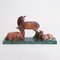 Figurine de Biche Art Déco en Céramique par Gabriel Beaus, 1930 1