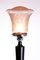 Art Deco Table Lamp with Pink Frosted Shade, 1930 8