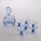 Art Deco Czechian Blue Cut Crystal Cocktail Set, 1930, Set of 7, Image 2