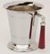 Art Deco Water Pitcher in Chrome and Bakelite by Glo Hill Canada, 1940s 5
