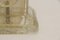 Mid-Century Tischlampe mit goldenem klarem Fuß 6