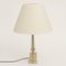 Mid-Century Table Lamp with Golden Clear Base, Image 2